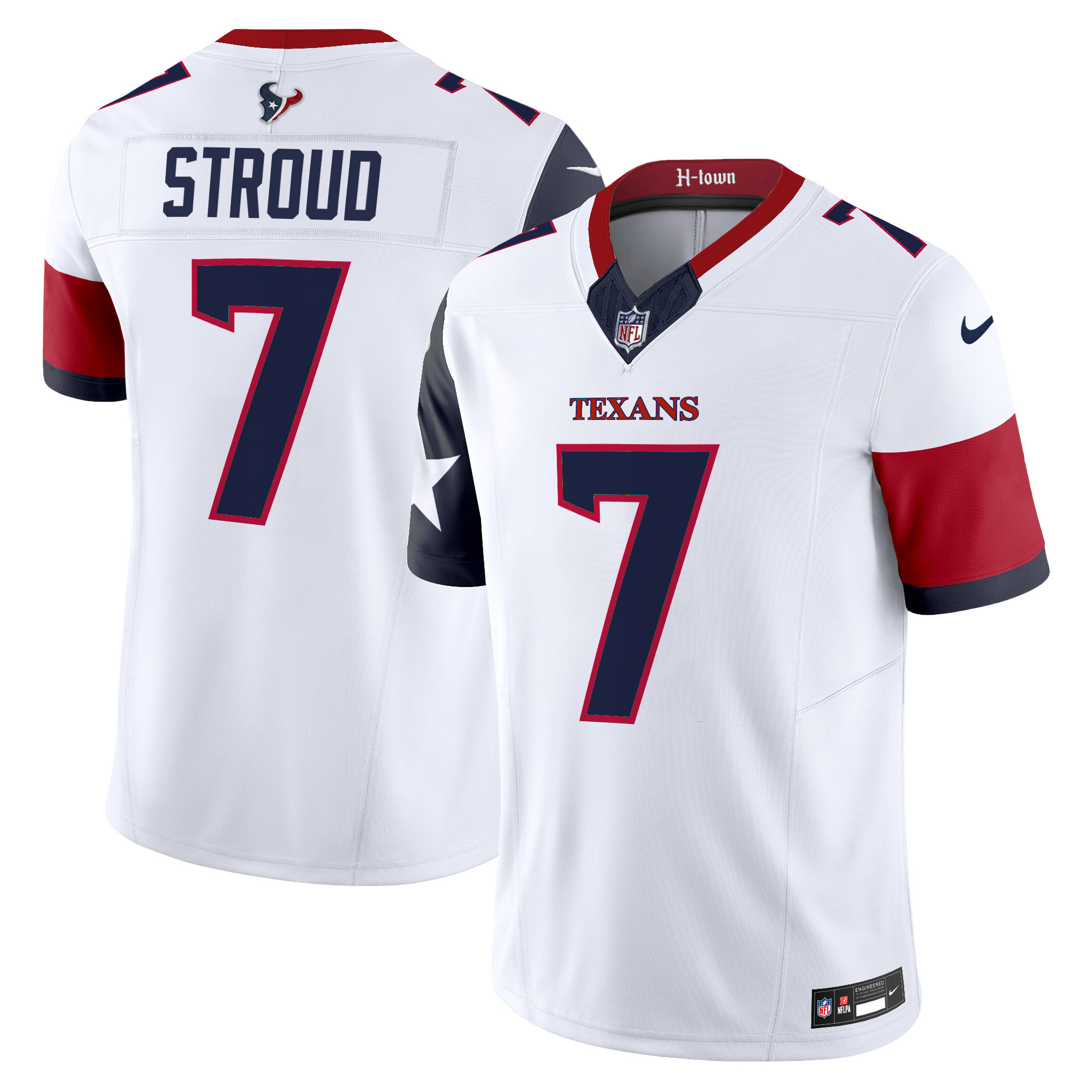 C.J. Stroud Men's Houston Texans 2024 Vapor Limited White Jersey - All Stitched