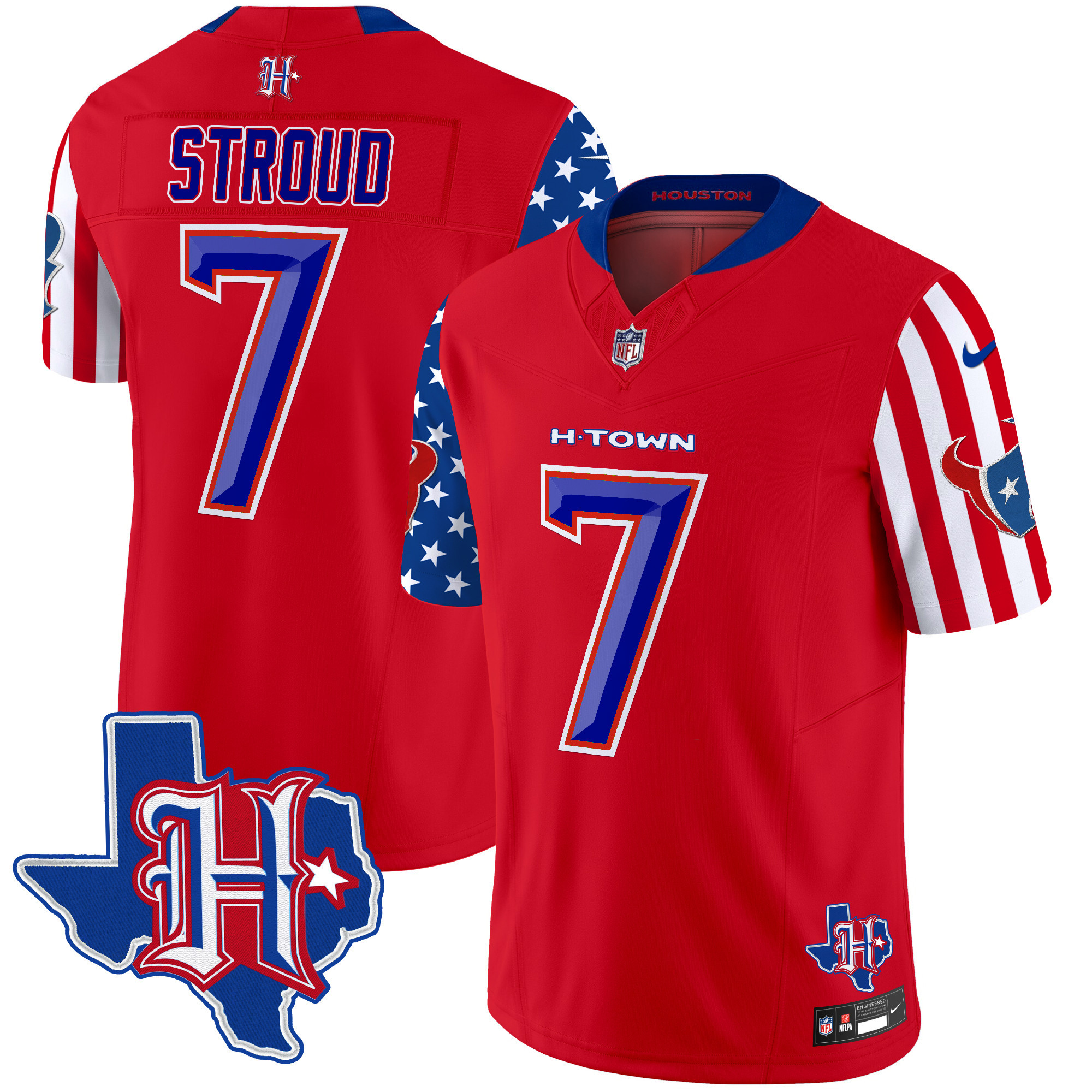 C.J. Stroud Men's Houston Texans American Style Vapor Limited Red Jersey - All Stitched