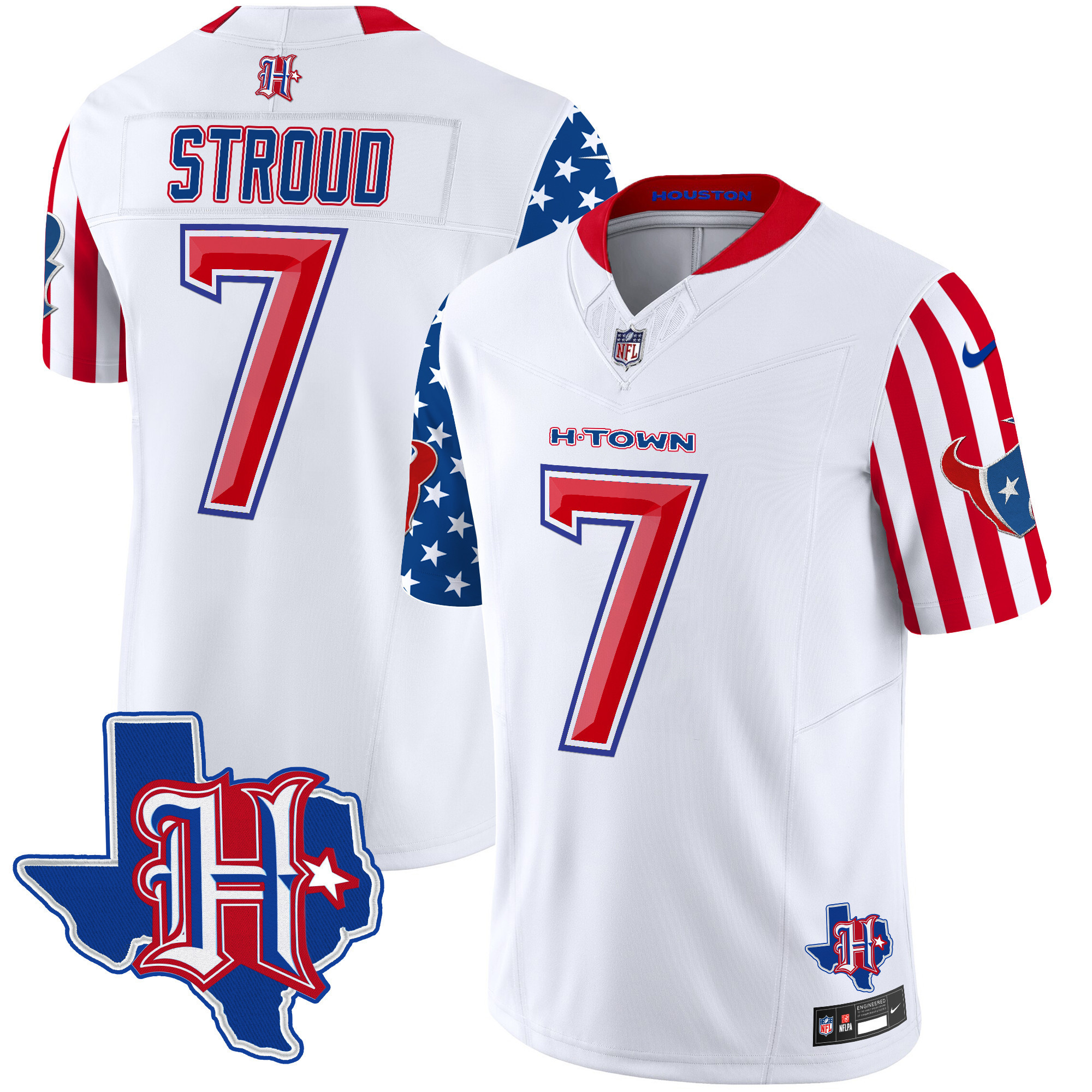 C.J. Stroud Men's Houston Texans American Style Vapor Limited White Jersey - All Stitched