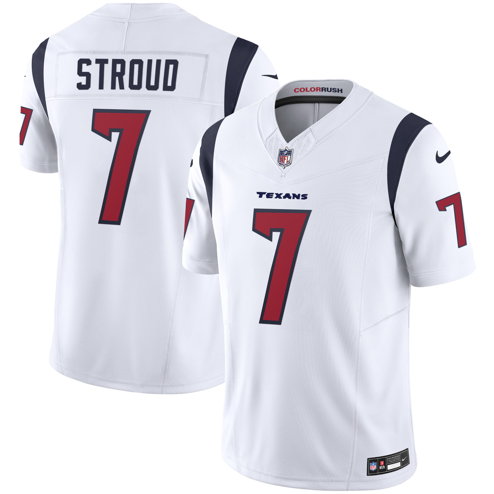 C.J. Stroud Men's Houston Texans Color Rush Legend Vapor White Jersey - All Stitched