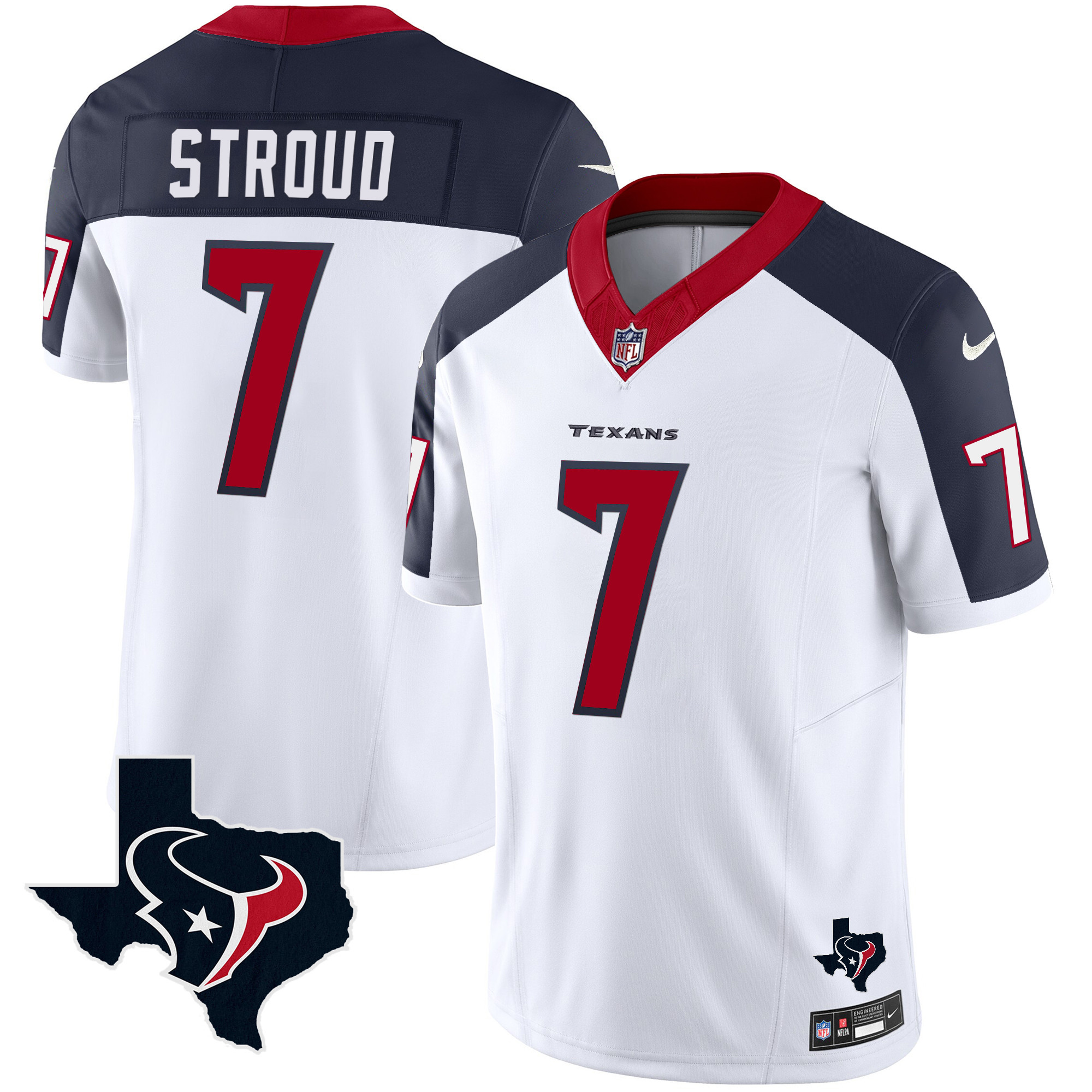 C.J. Stroud Men's Houston Texans Vapor Limited Inverted Jersey - All Stitched
