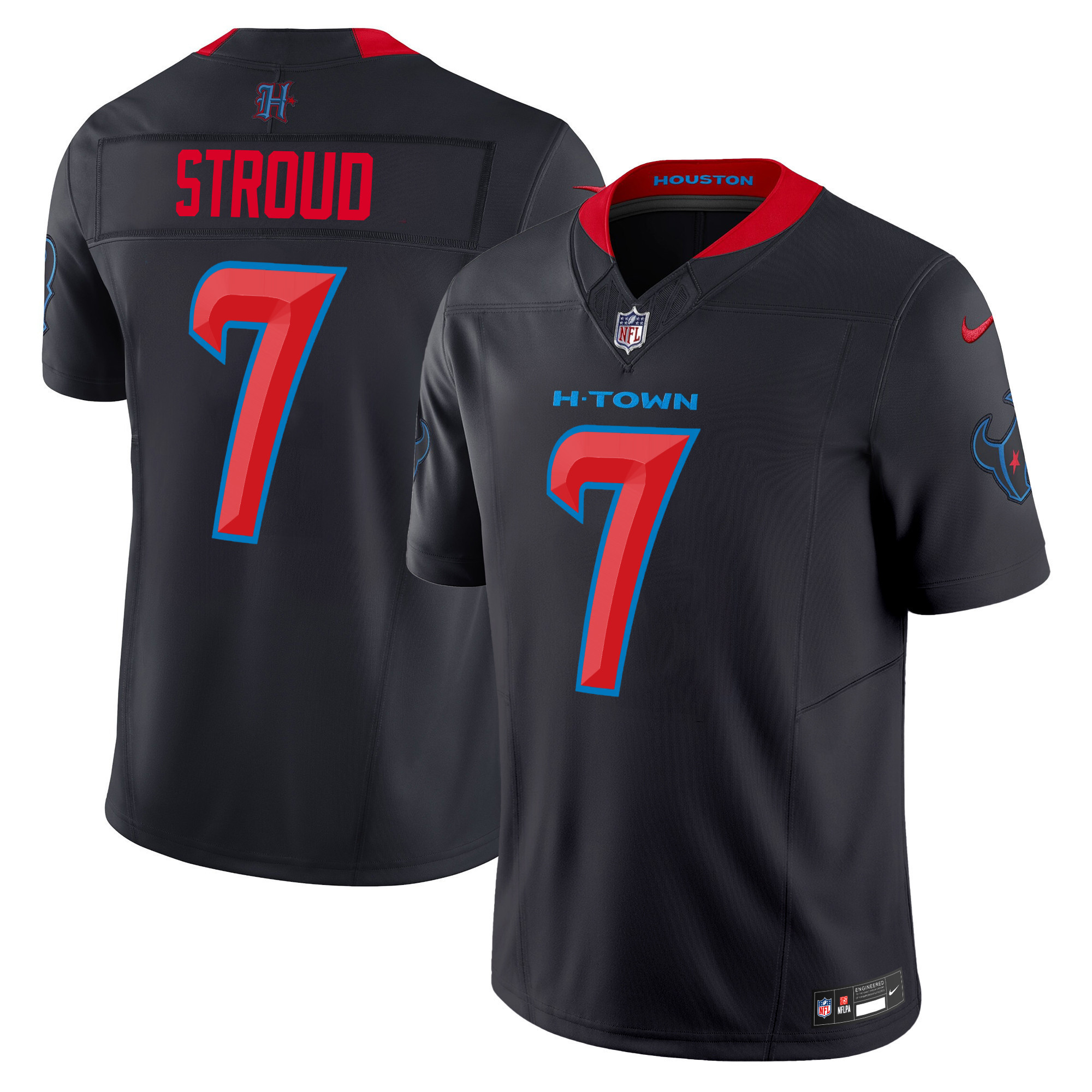 C.J. Stroud Women's Houston Texans 2024 Vapor Limited Navy Limited Jersey - All Stitched