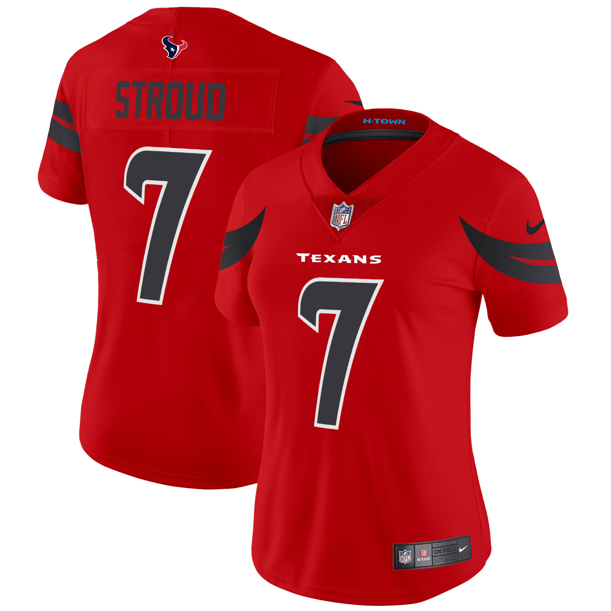 C.J. Stroud Women's Houston Texans 2024 Vapor Limited Red Jersey - All Stitched