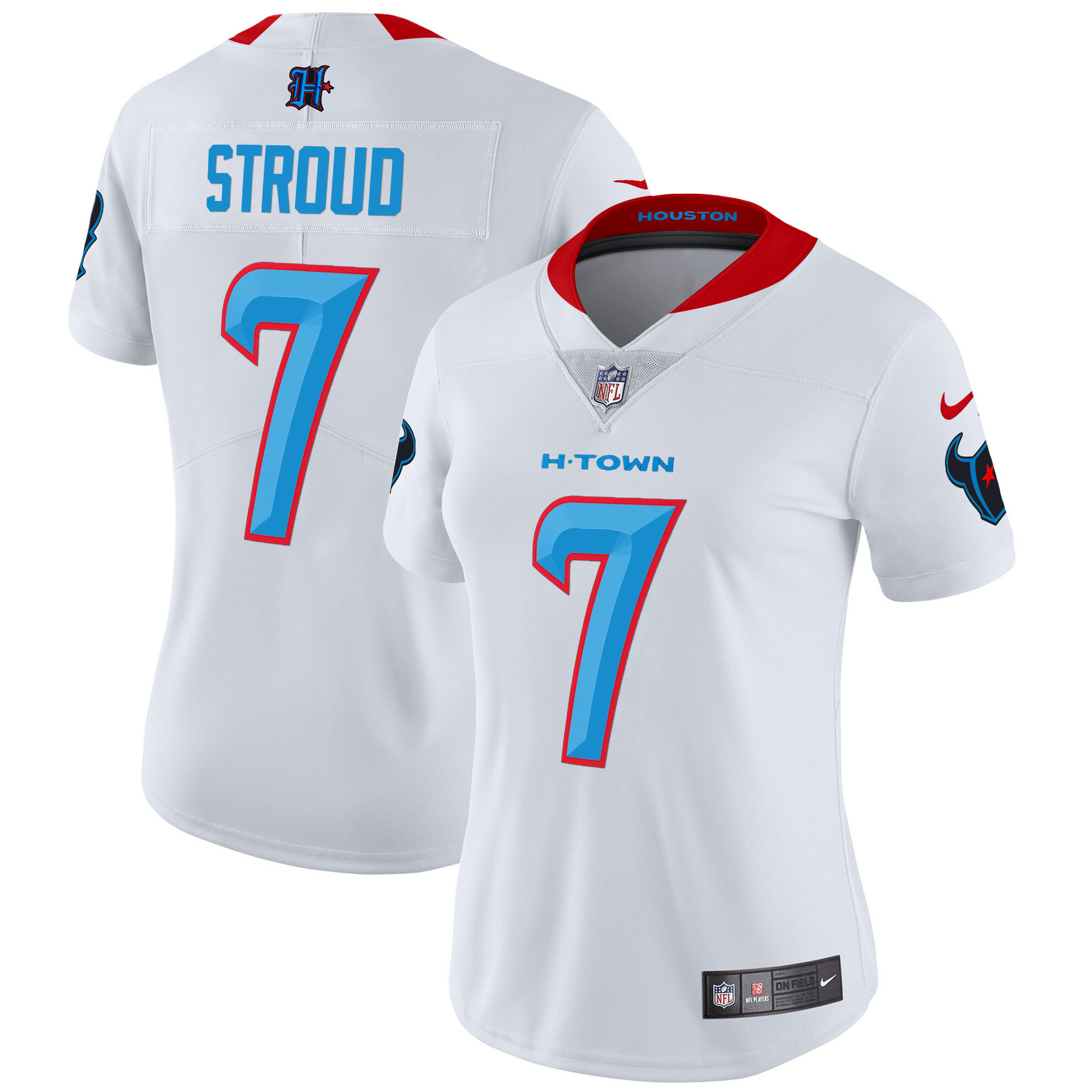 C.J. Stroud Women's Houston Texans 2024 Vapor Limited White Limited Jersey - All Stitched