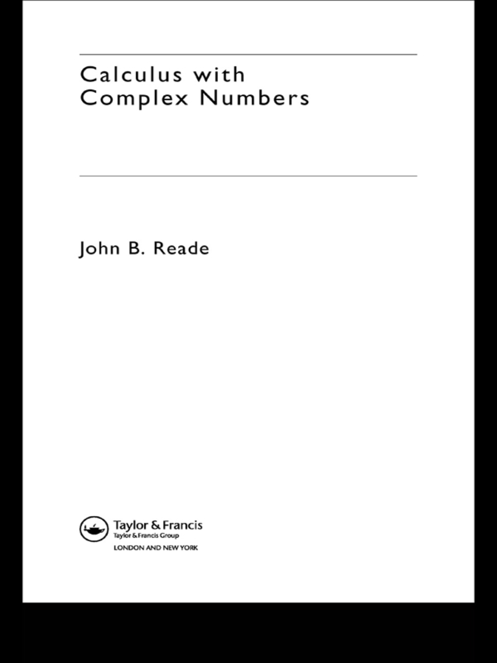 Calculus with Complex Numbers 1st Edition â€“ PDF/EPUB Version ...