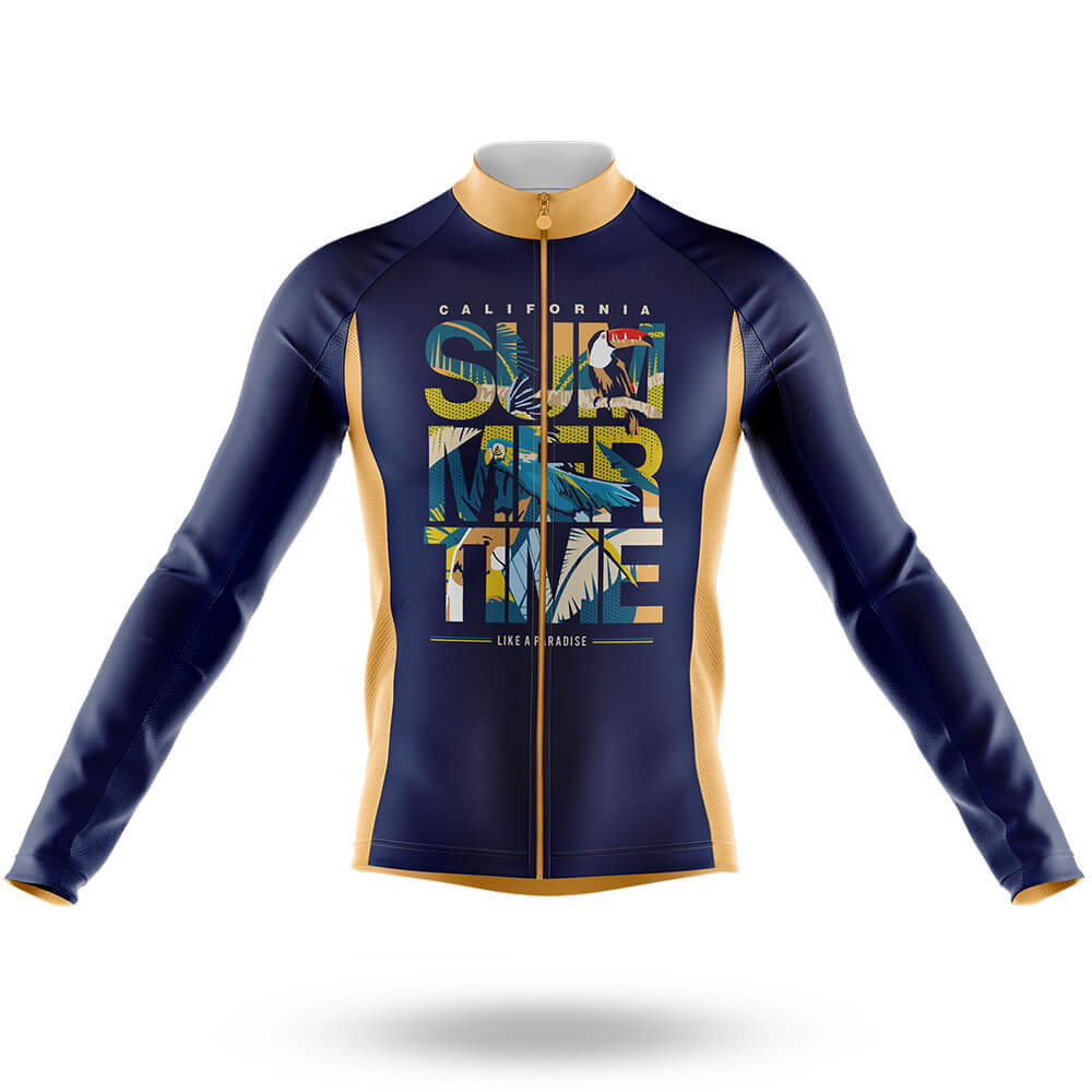 Cali Summer - Men's Cycling Long Sleeve Jersey