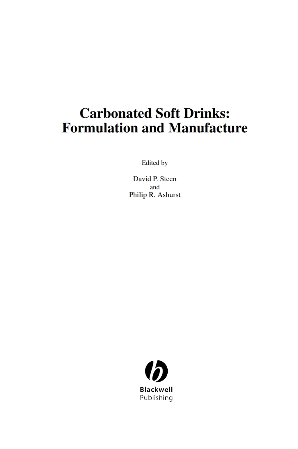 Carbonated Soft Drinks Formulation and Manufacture 1st Edition â€“ PDF/EPUB Version Downloadable