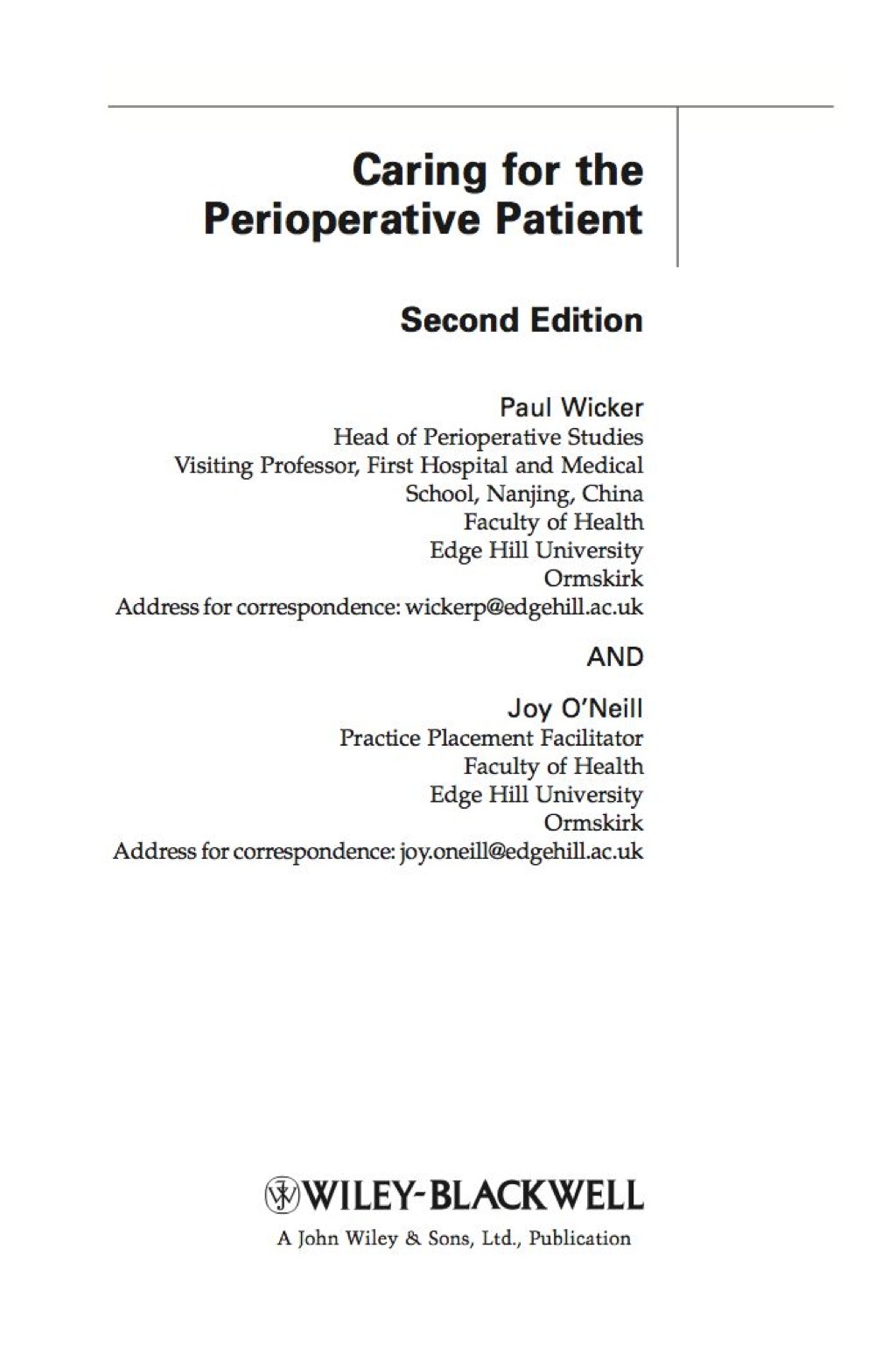 Caring for the Perioperative Patient 2nd Edition - (PDF/EPUB Version)