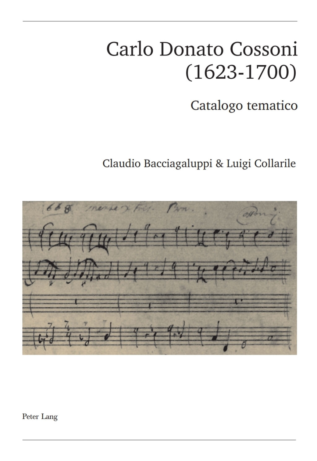 Carlo Donato Cossoni (1623-1700) Catalogo tematico 1st Edition â€“ PDF/EPUB Version Downloadable