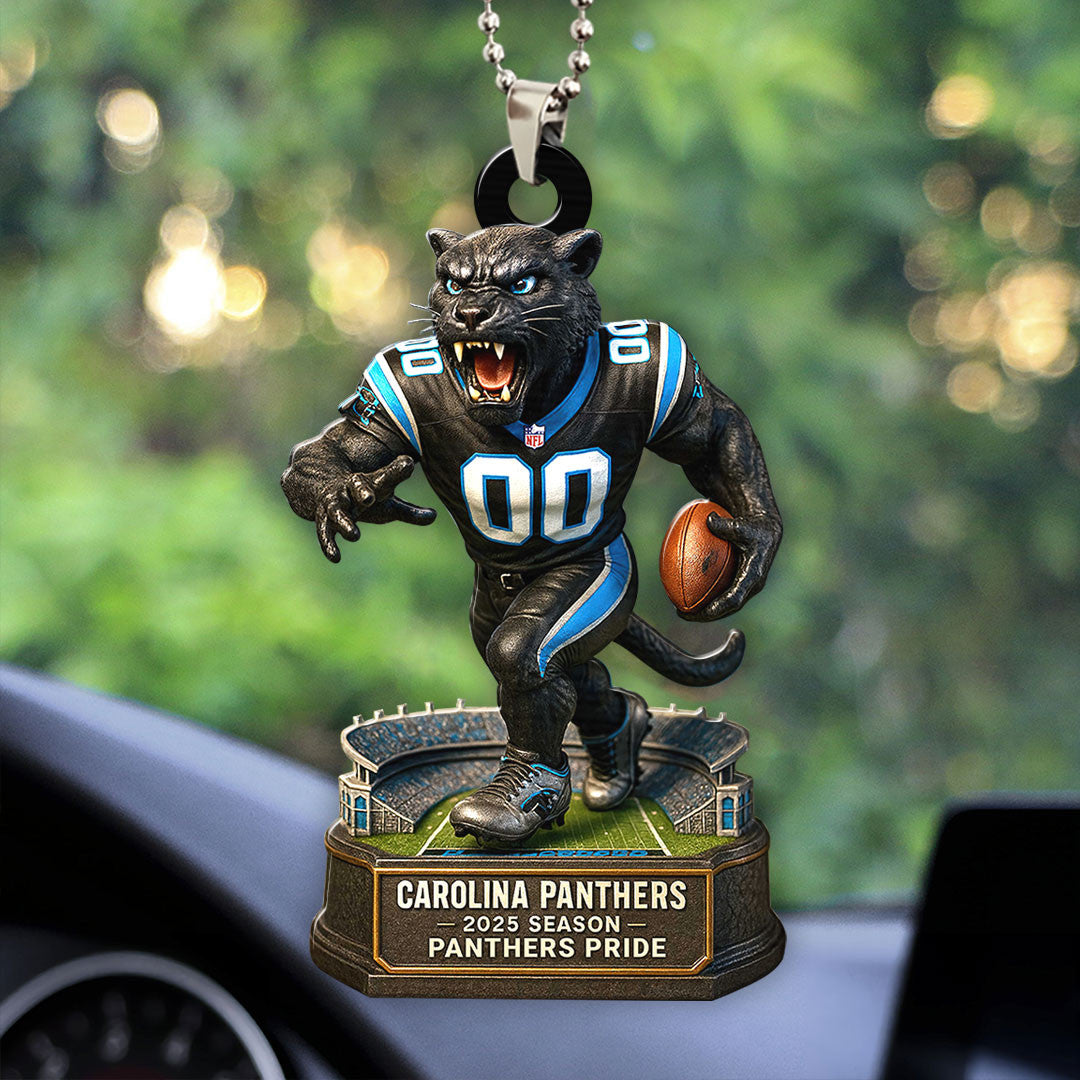 Carolina Panthers 2025 Season Acrylic Car Ornament