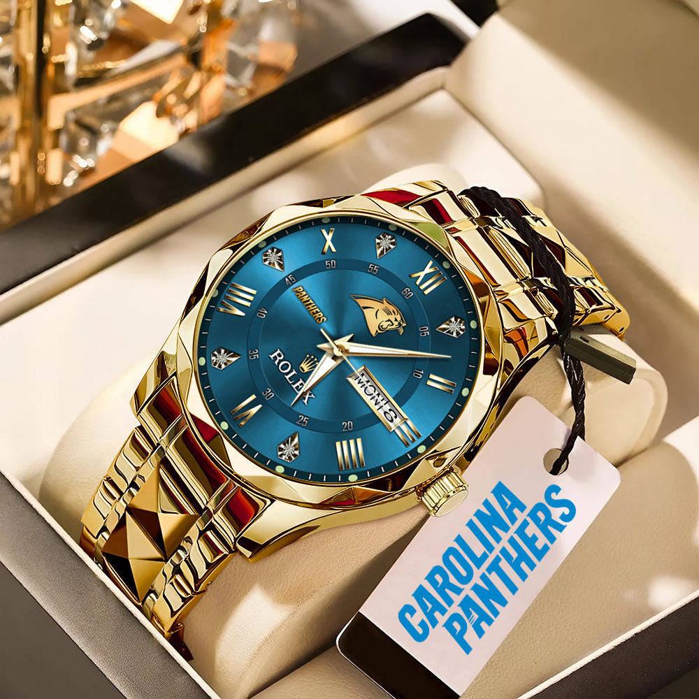 Carolina Panthers Rolex Luxury Alloy Quartz Watch