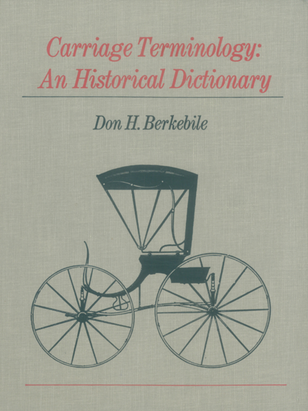 Carriage Terminology An Historical Dictionary  â€“ PDF/EPUB Version Downloadable