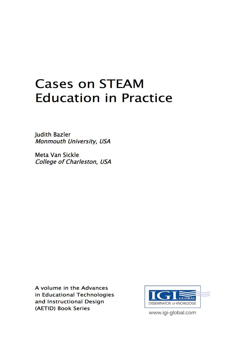 Cases on STEAM Education in Practice â€“ PDF/EPUB Version Downloadable
