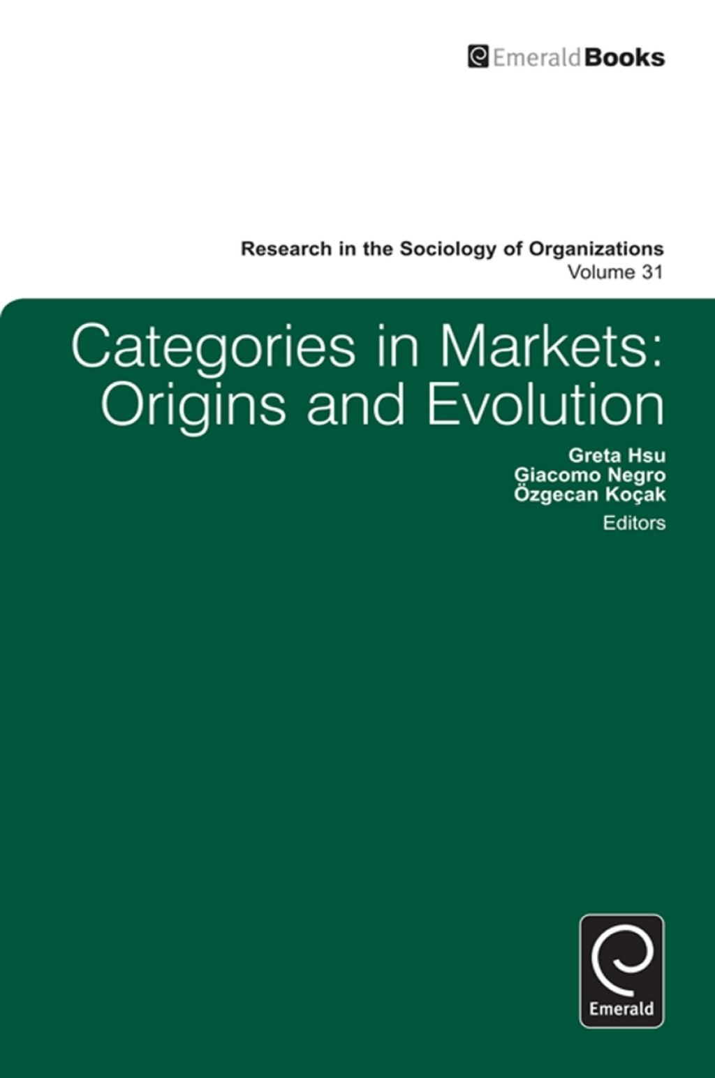 Categories in Markets Origins and Evolution â€“ PDF/EPUB Version Downloadable