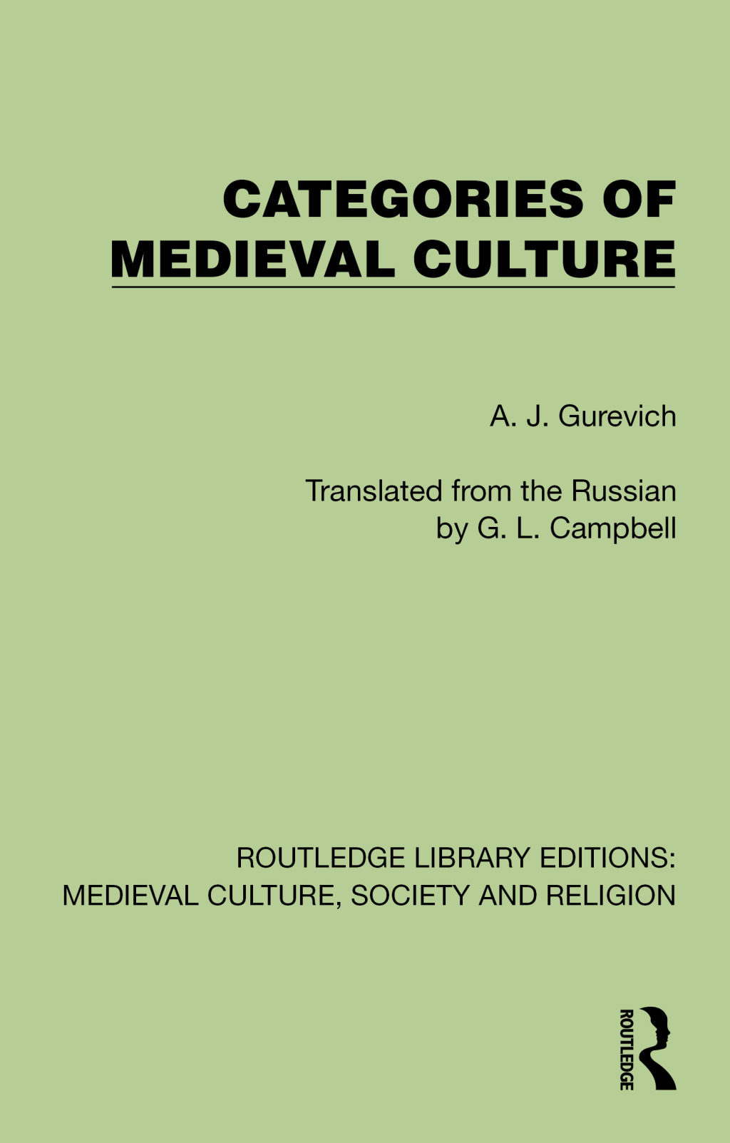 Categories of Medieval Culture 1st Edition â€“ PDF/EPUB Version Downloadable