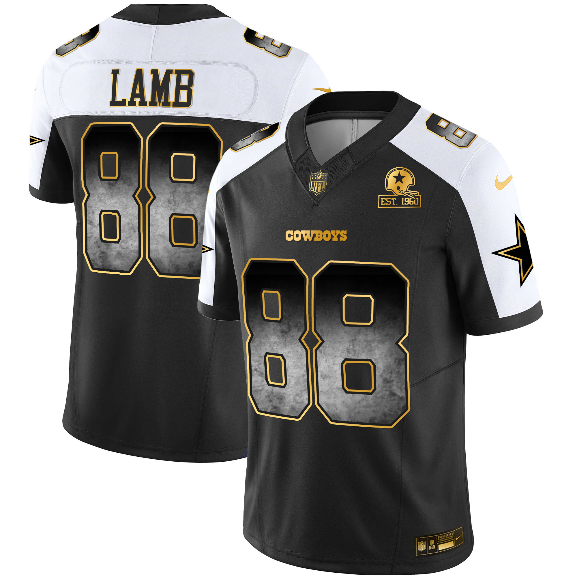 CeeDee Lamb Men's Dallas Cowboys Arch Smoke Vapor Alternate Jersey - All Stitched