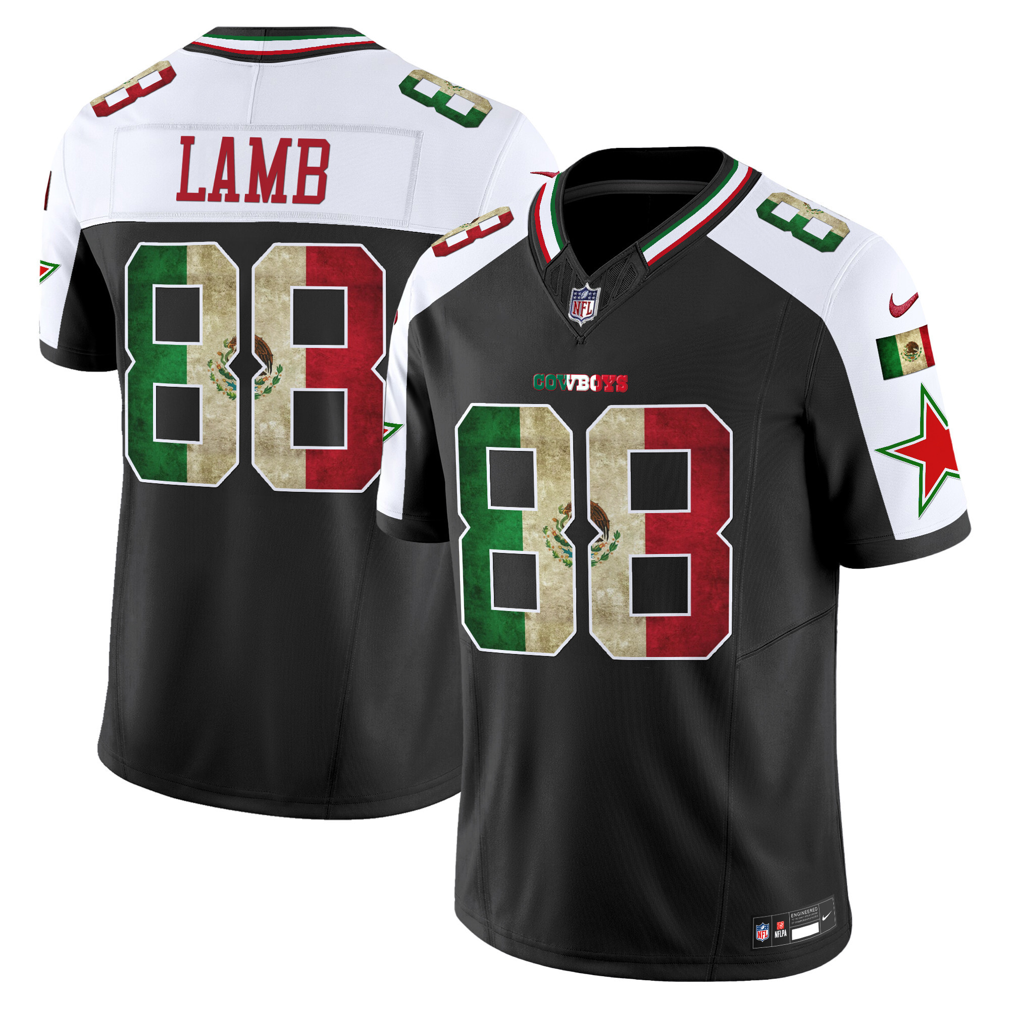 CeeDee Lamb Men's Dallas Cowboys Mexico Vapor Limited Alternate Jersey - All Stitched
