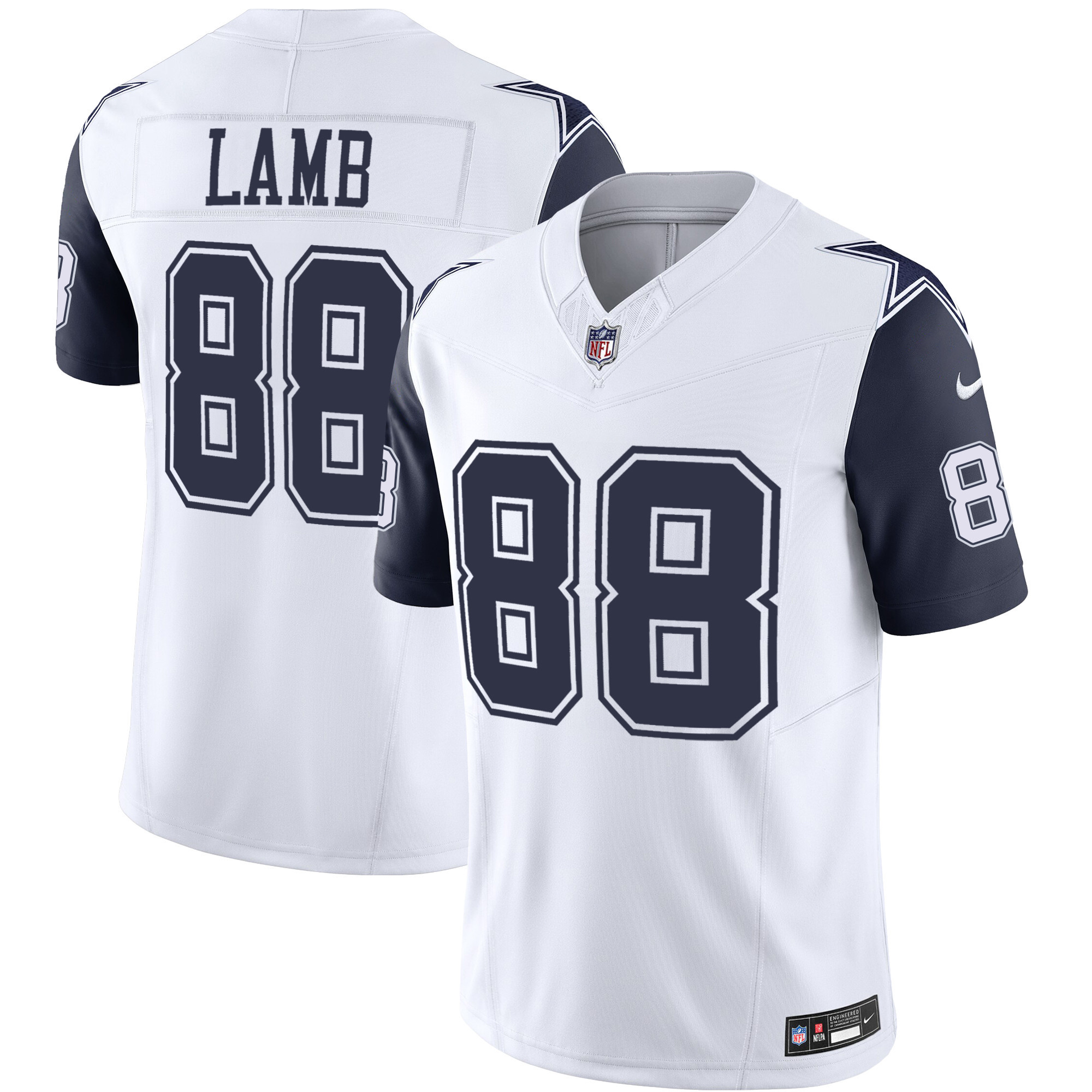 CeeDee Lamb Men's Dallas Cowboys Vapor Limited Jersey ÃƒÂ¯Ã‚Â¿Ã‚Â½ All Stitched Navy Sleeves Jersey - All Stitched