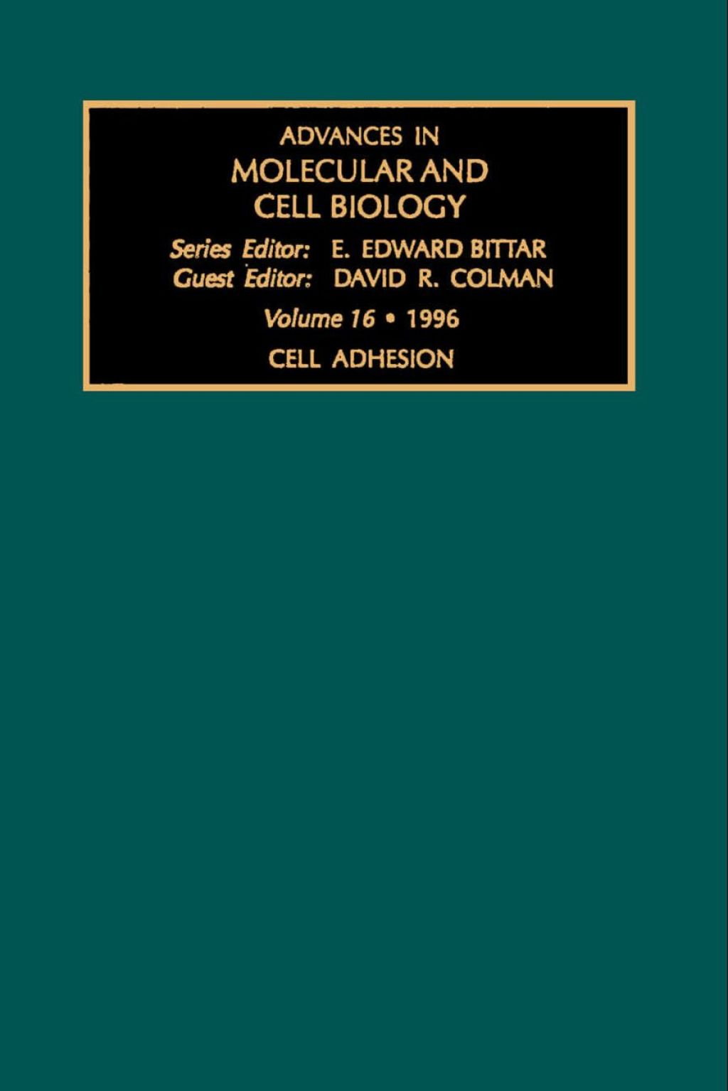 Cell Adhesion â€“ PDF/EPUB Version Downloadable