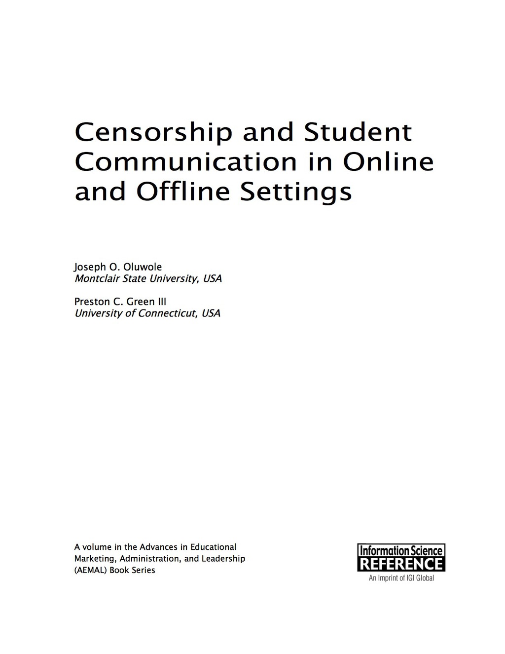 Censorship and Student Communication in Online and Offline Settings â€“ PDF/EPUB Version Downloadable