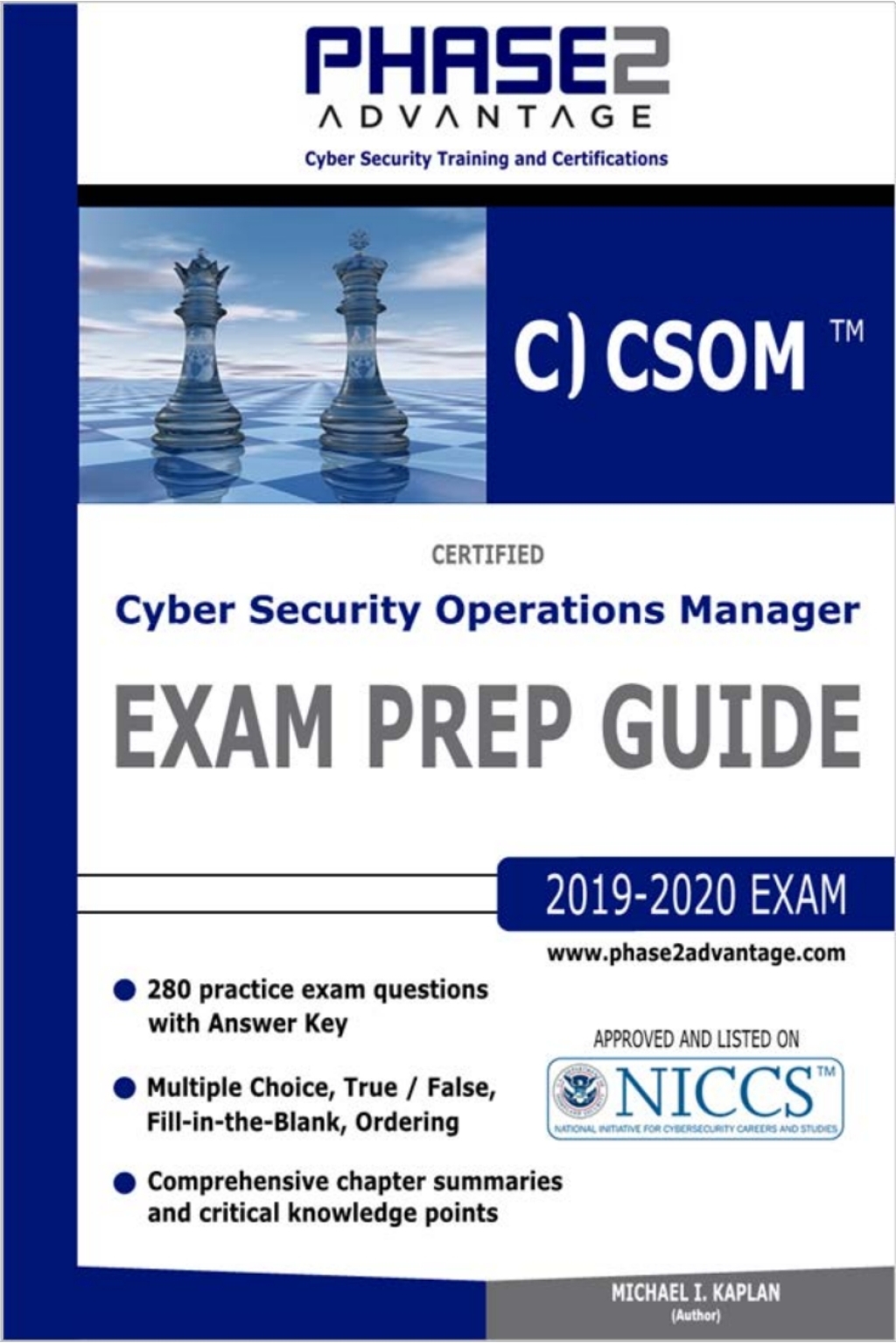 Certified Cyber Security Operations Manager: Exam Prep Guide 1st Edition - (PDF/EPUB Version)