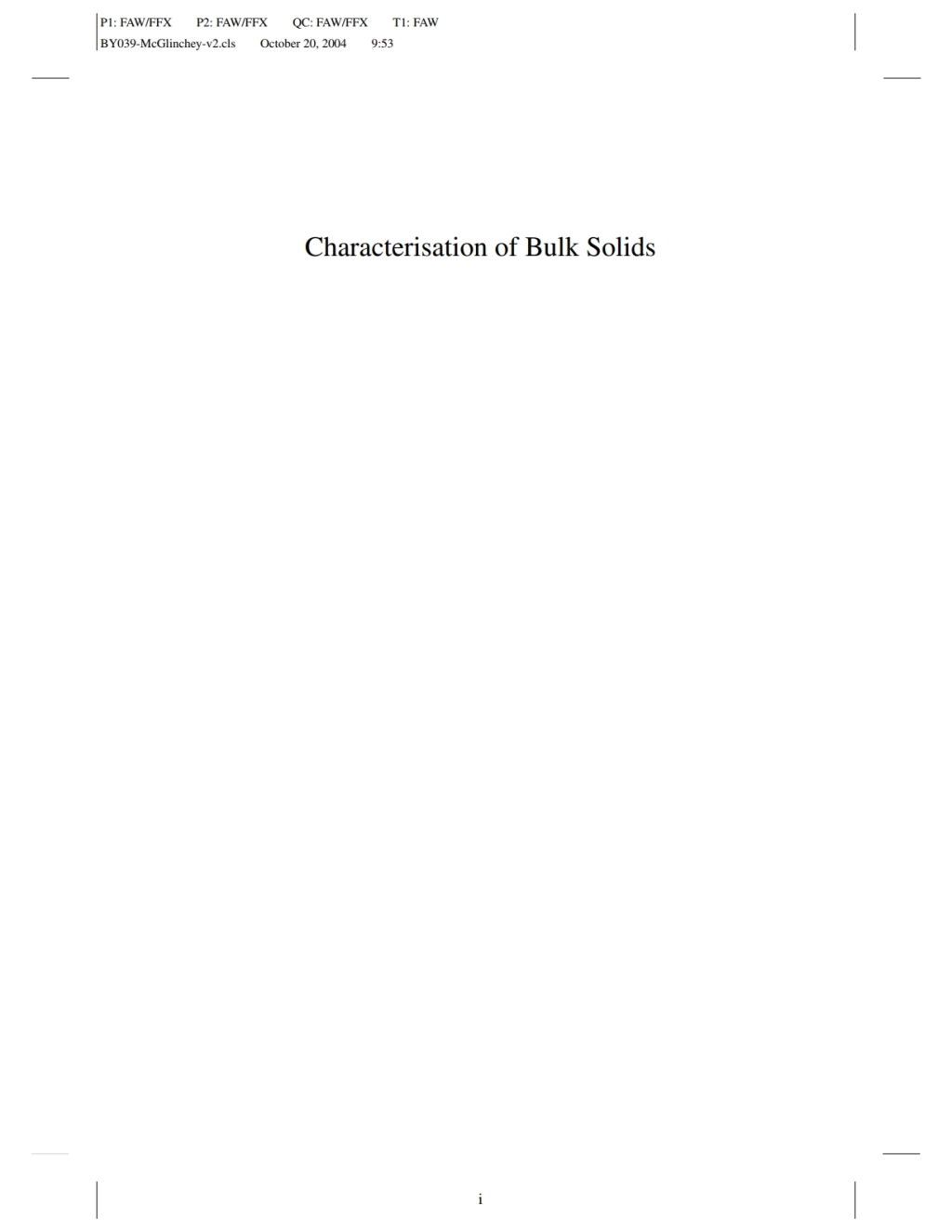 Characterisation of Bulk Solids 1st Edition â€“ PDF/EPUB Version Downloadable