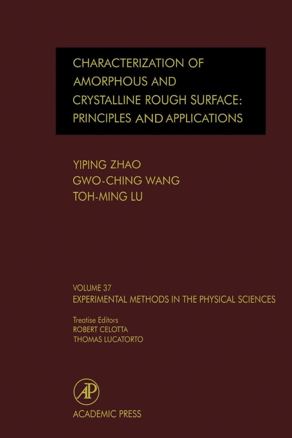 Characterization of Amorphous and Crystalline Rough Surface -- Principles and Applications â€“ PDF/EPUB Version Downloadable