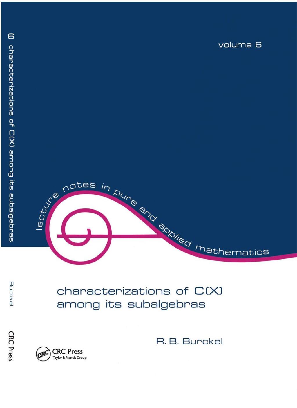 Characterization of C(x) among its Subalgebras 1st Edition â€“ PDF/EPUB Version Downloadable