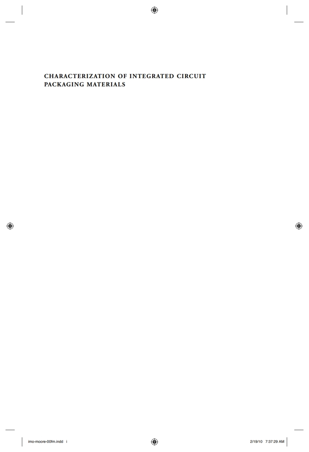 Characterization of Integrated Circuit Packaging Materials – PDF/EPUB ...