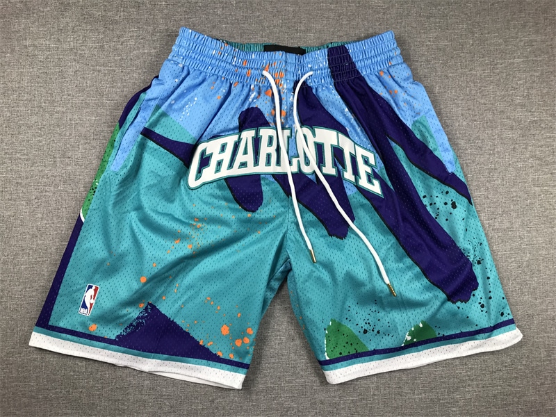 Charlotte Hornets Shorts Hardwood Classics Hyper Hoops - Basketball Shorts Store