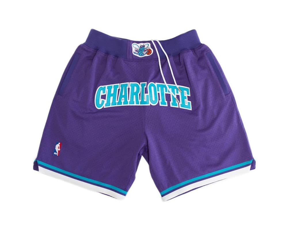 Charlotte Hornets Shorts Purple - Basketball Shorts Store