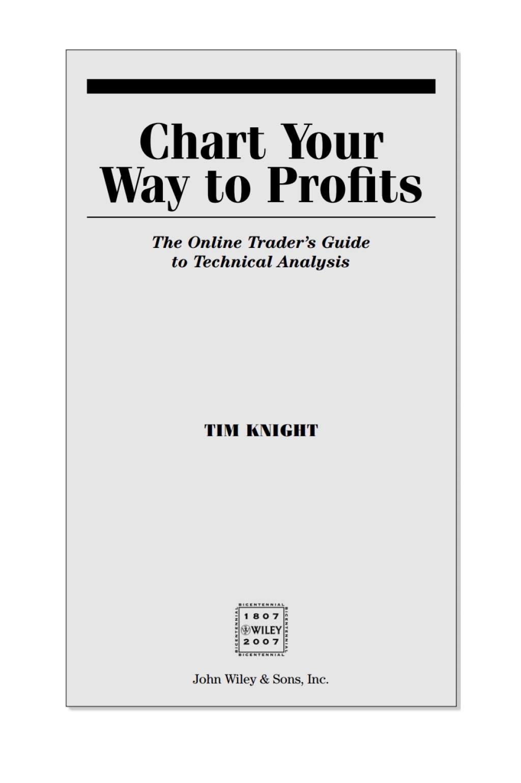 Chart Your Way To Profits The Online Trader's Guide to Technical Analysis 1st Edition â€“ PDF/EPUB Version Downloadable
