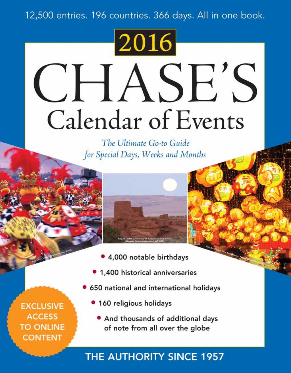 Chase's Calendar of Events 2016 The Ultimate Go-to Guide for Special Days, Weeks and Months 59th Edition â€“ PDF/EPUB Version Downloadable