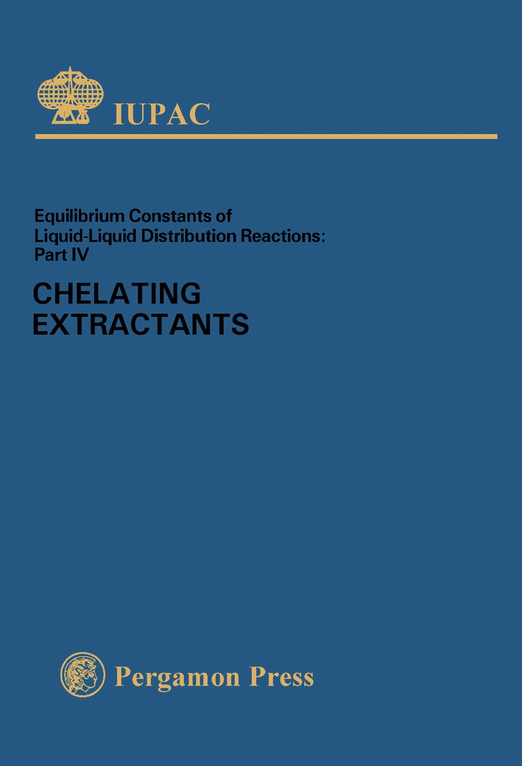 Chelating Extractants Equilibrium Constant of Liquidâ€“Liquid Distribution Reactions  â€“ PDF/EPUB Version Downloadable