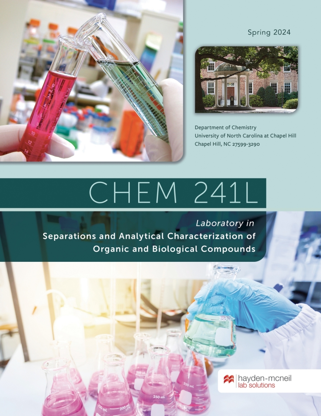 CHEM 241L - Laboratory in Separations and Analytical Characterization of Organic and Biological Compounds  â€“ PDF/EPUB Version Downloadable