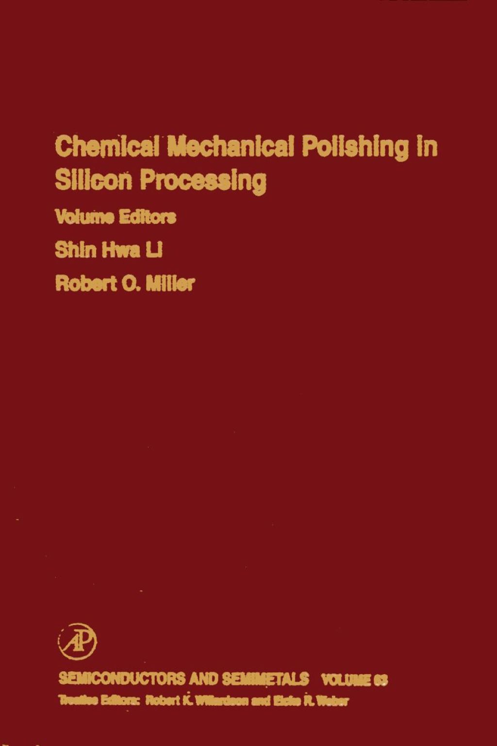 Chemical Mechanical Polishing in Silicon Processing â€“ PDF/EPUB Version Downloadable
