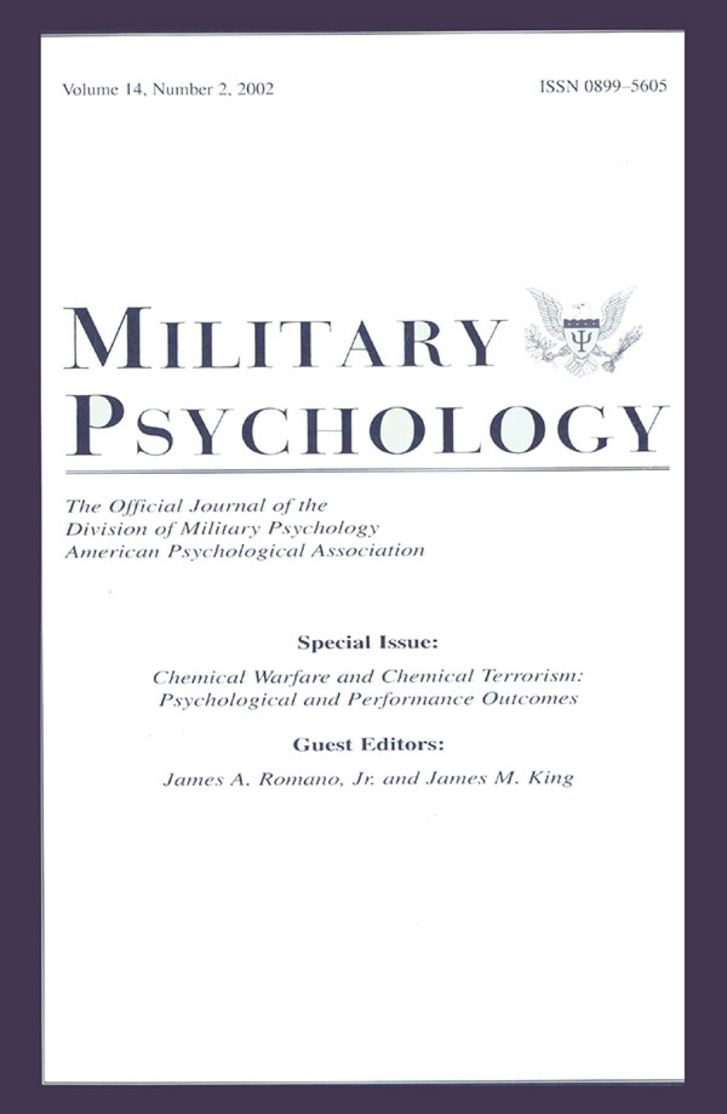 Chemical Warfare and Chemical Terrorism Psychological and Performance Outcomes:a Special Issue of military Psychology 1st Edition â€“ PDF/EPUB Version Downloadable