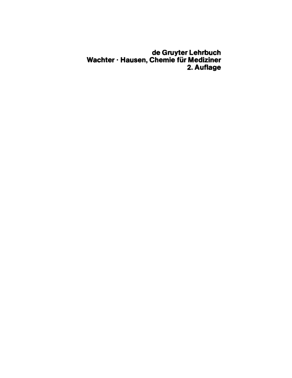 Chemie fÃ¼r Mediziner 2nd Edition â€“ PDF/EPUB Version Downloadable