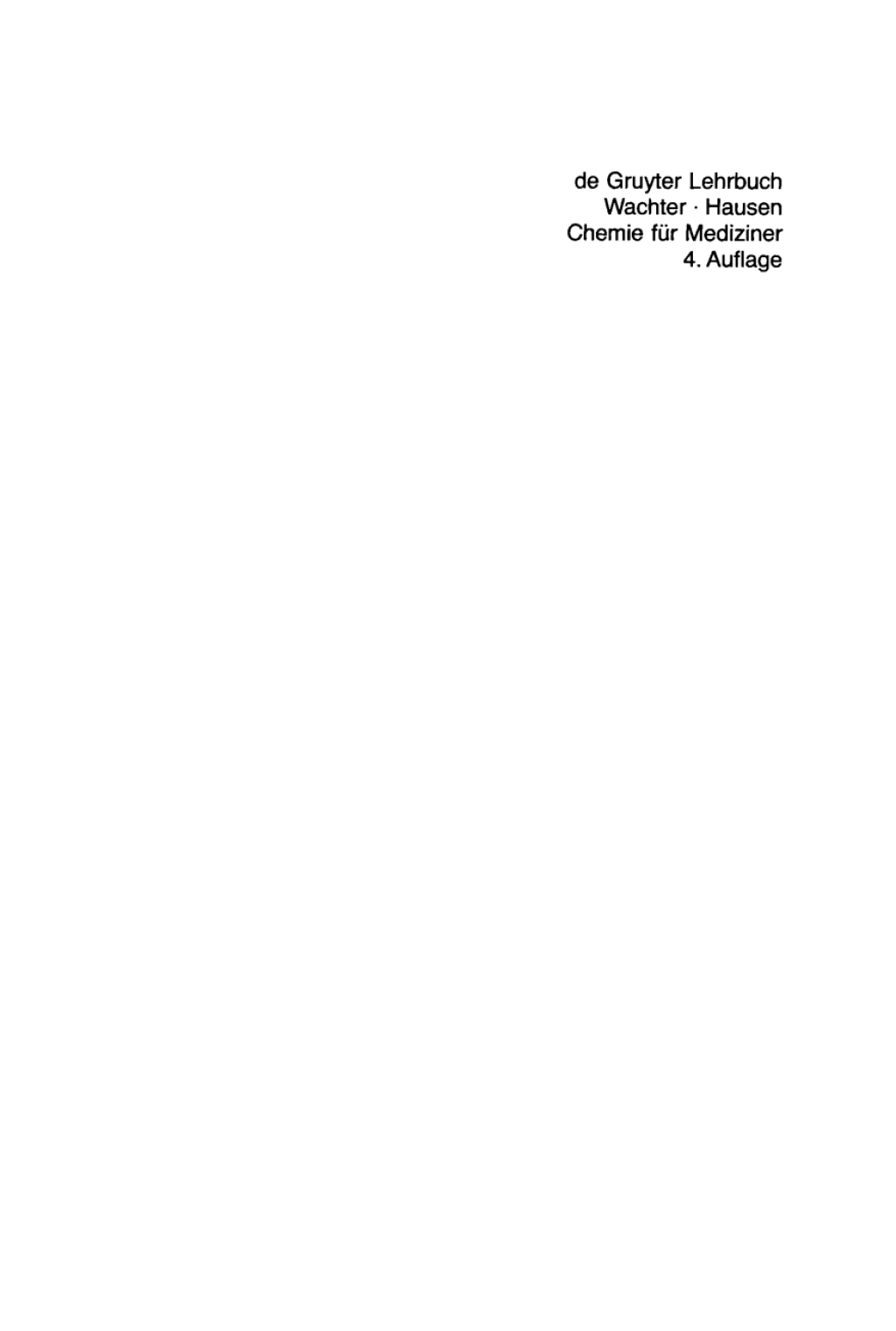 Chemie fÃ¼r Mediziner 4th Edition â€“ PDF/EPUB Version Downloadable