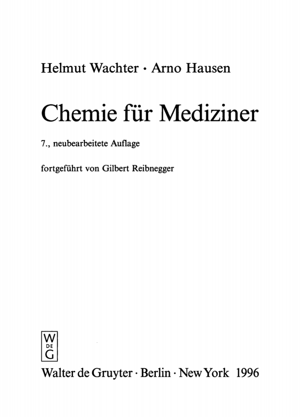 Chemie fÃ¼r Mediziner 7th Edition â€“ PDF/EPUB Version Downloadable