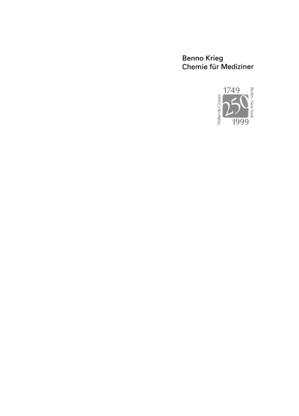Chemie fÃ¼r Mediziner Ein Lehr- und Ãœbungsbuch 6th Edition â€“ PDF/EPUB Version Downloadable