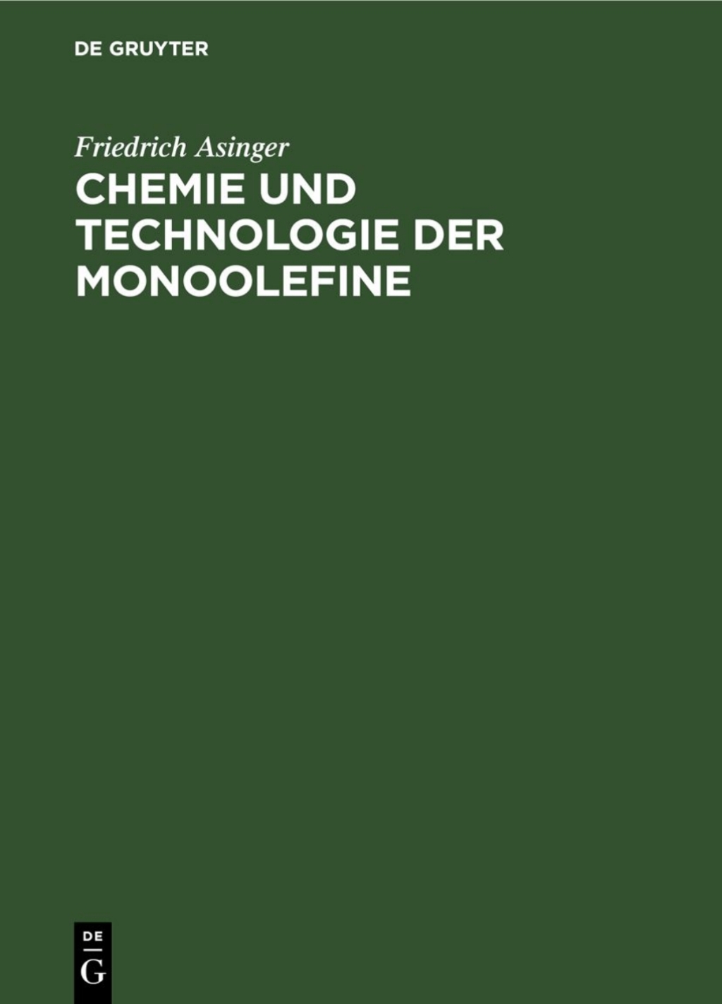 Chemie und Technologie der Monoolefine 1st Edition â€“ PDF/EPUB Version Downloadable