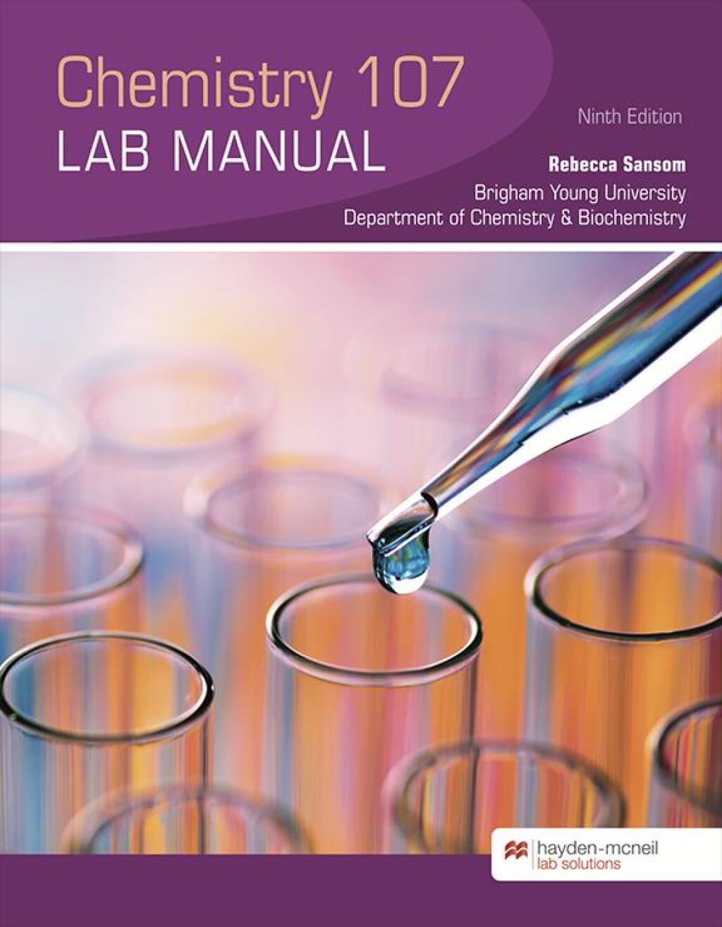 Chemistry 107 Lab Manual - Brigham Young University 9th Edition - (PDF/EPUB Version)