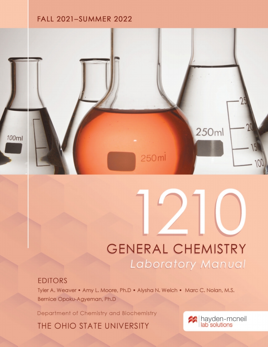 CHEMISTRY 1210 General Chemistry Laboratory Manual - FALL 2021â€“SUMMER 2022 - The Ohio State University 1st Edition - (PDF/EPUB Version)