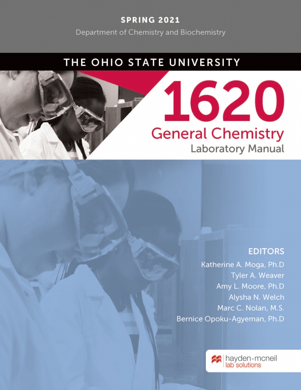 Chemistry 1620 General Chemistry Lab Manual - The Ohio State University 1st Edition - (PDF/EPUB Version)