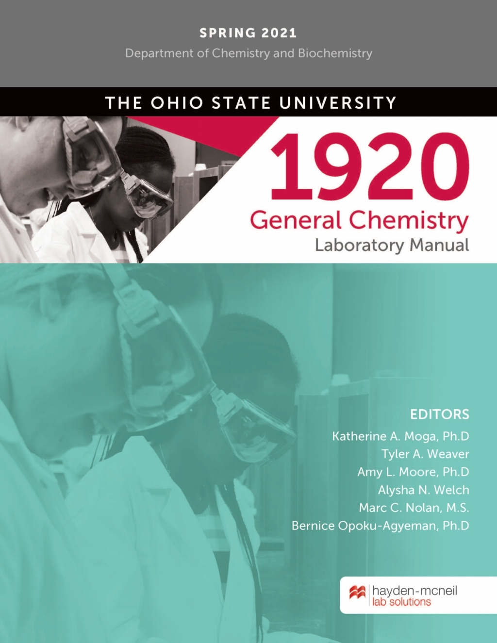 Chemistry 1920 General Chemistry Lab Manual - The Ohio State University 1st Edition - (PDF/EPUB Version)