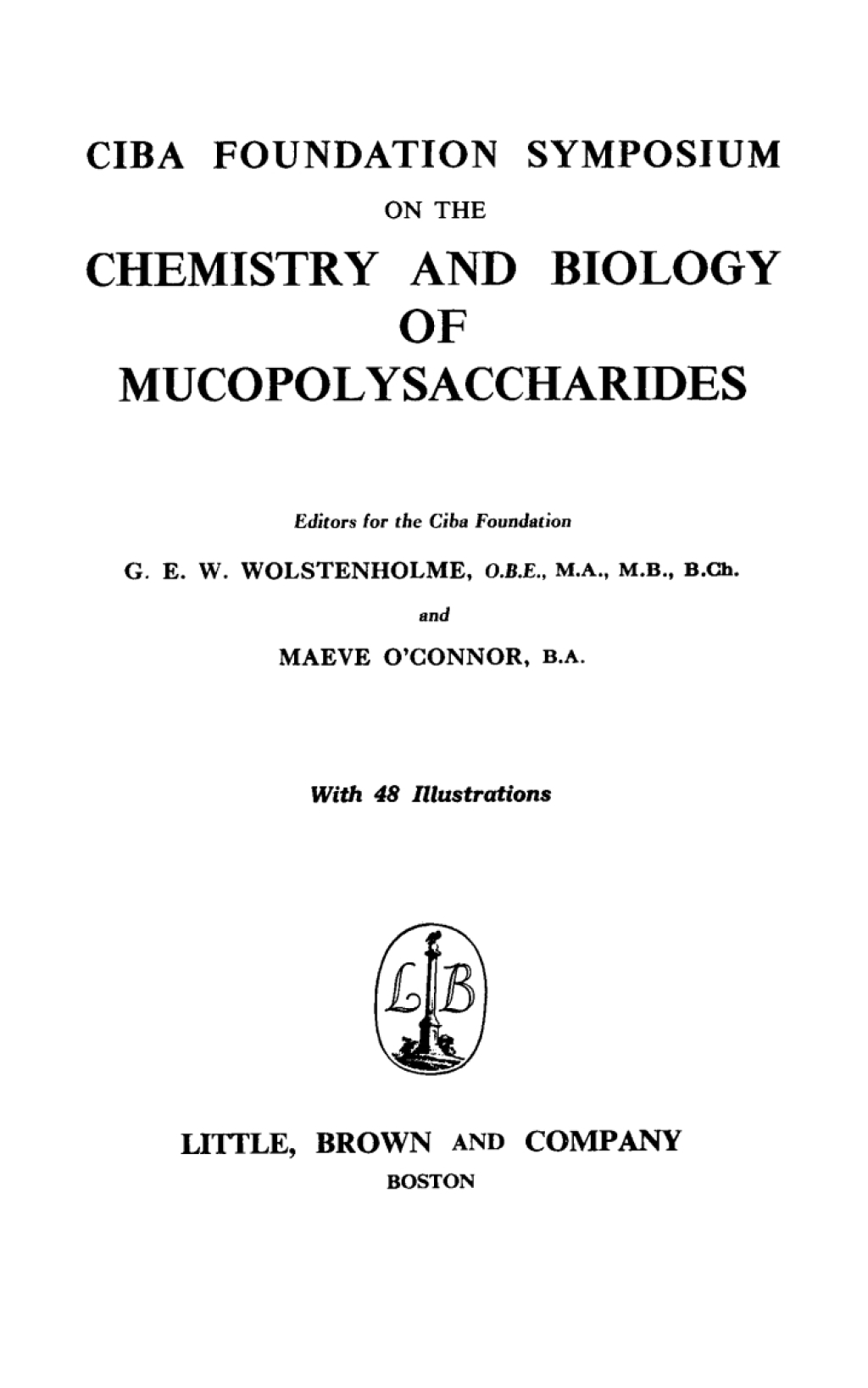 Chemistry and Biology of Mucopolysaccharides 1st Edition â€“ PDF/EPUB Version Downloadable