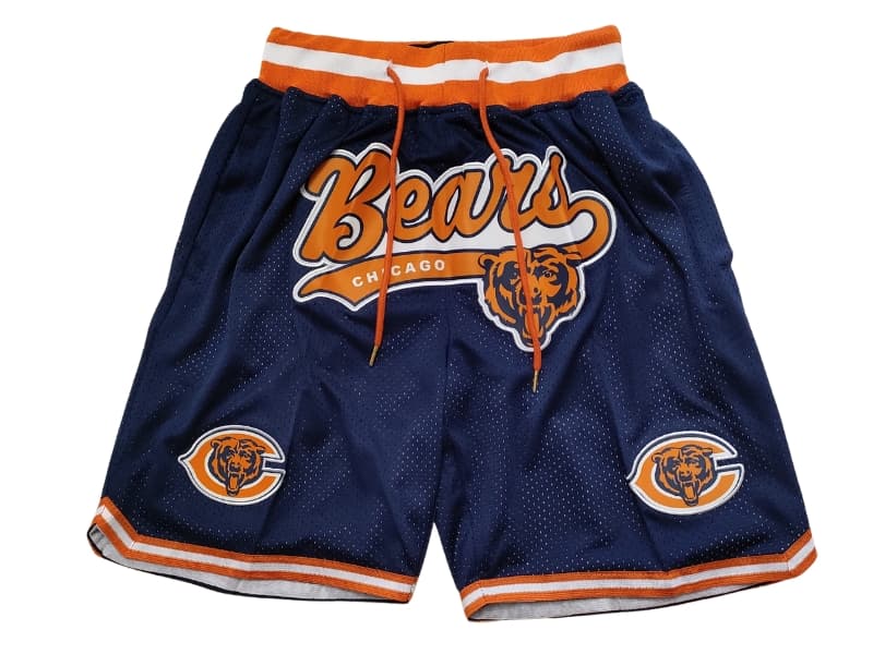 Chicago Bears Navy Shorts - Basketball Shorts Store