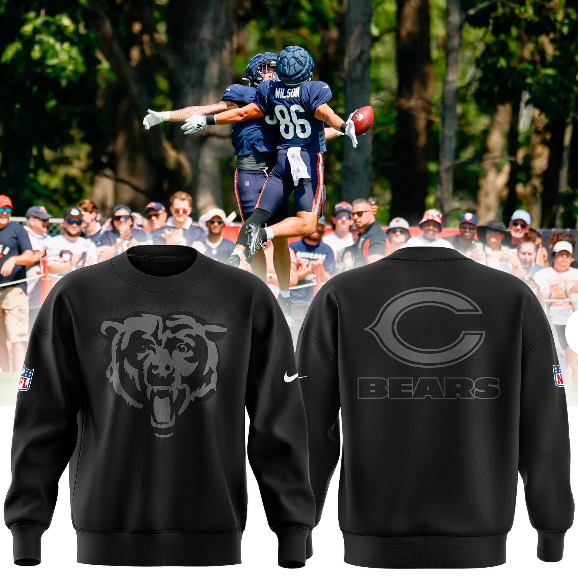 Chicago Bears NFL Mens Long Sleeve Sweater Shirt