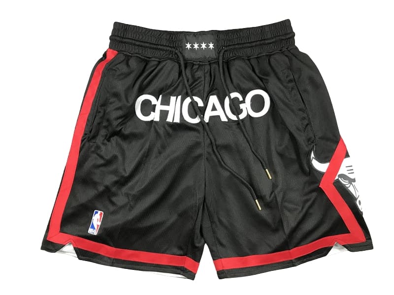 Chicago Bulls 2023-24 Black City Edition Shorts - Basketball Shorts Store